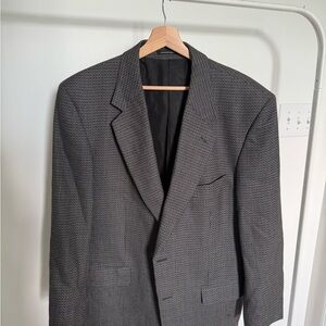 Vintage Yves Saint Laurent Gray patter ed Men's Blazer